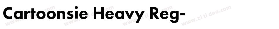 Cartoonsie Heavy Reg字体转换
